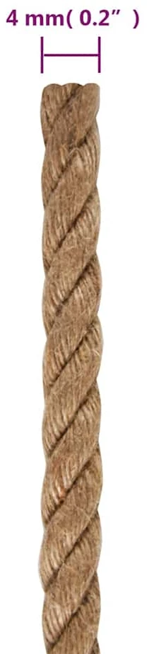 Džiuto virvė, 100m ilgio, 4mm storio