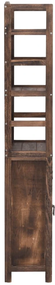 Eksponavimo spintelė, tamsiai ruda, 46x24x140cm, paulovnija