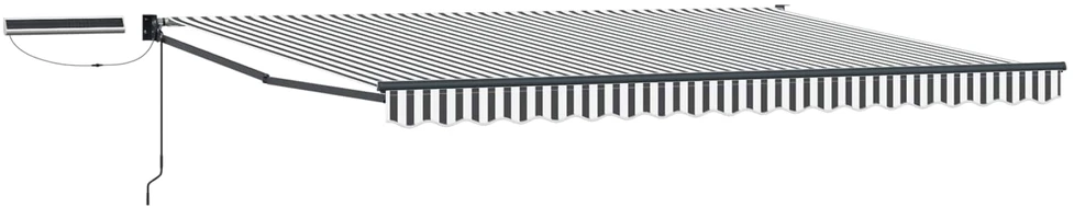 Elektrinė ištraukiama pavėsinė Antracito ir baltos 5 x 3 m