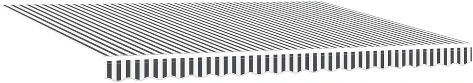 Elektrinė ištraukiama pavėsinė Antracito ir baltos 4,5 × 3,5 m