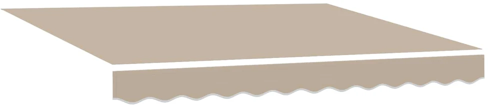 Elektrinė ištraukiama pavėsinė Bežinė ir balta 3,5 x 2 m
