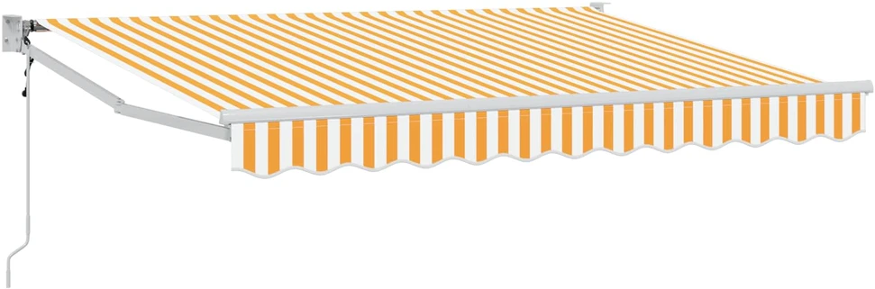 Ištraukiama markizė Geltona ir balta 3 x 2 m