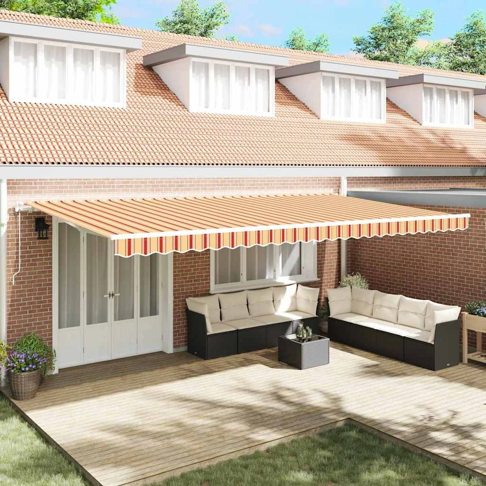 Ištraukiama markizė Geltona ir Oranžinė 600 × 300 cm