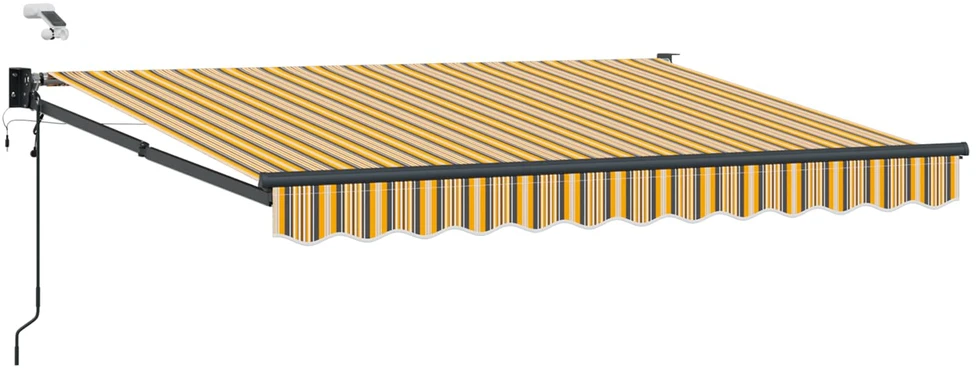 Elektrinė ištraukiama pavėsinė Geltonas ir Pilkas 3,5 x 2,5 m