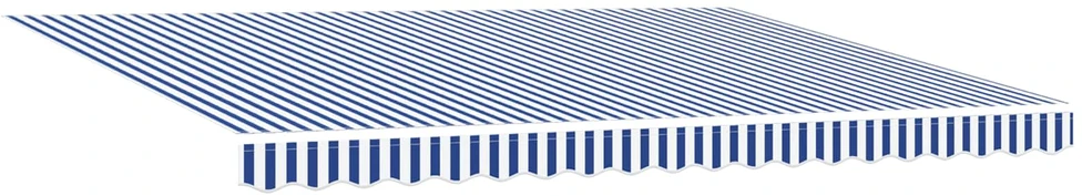 Elektrinė ištraukiama pavėsinė Mėlyna ir balta 4,5 × 3,5 m
