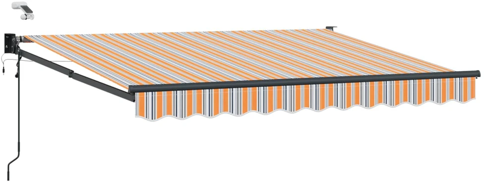 Elektrinė ištraukiama pavėsinė Mėlynas ir Oranžinis 3 x 2,5 m
