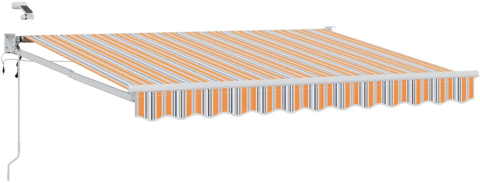 Elektrinė ištraukiama pavėsinė Mėlynas ir Oranžinis 3 x 2,5 m