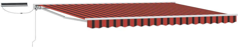Elektrinė ištraukiama pavėsinė Oranžinė, Juoda, Balta 4 × 3 m