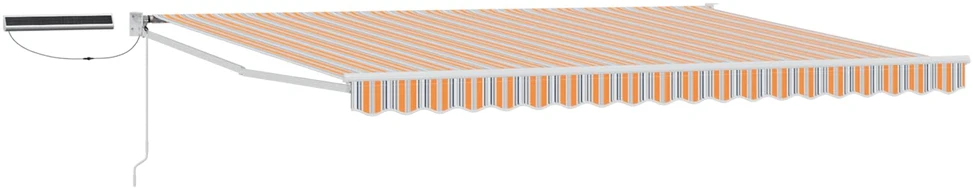Elektrinė ištraukiama pavėsinė Pilka, Oranžinė, Balta 4,5 × 3 m