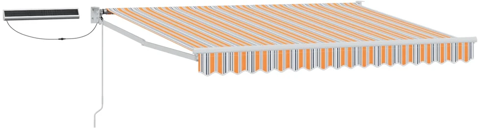 Elektrinė ištraukiama pavėsinė Pilka, Oranžinė, Balta 3 x 2,5 m