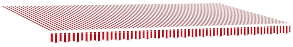 Ištraukiama markizė Raudona ir balta 600 × 300 cm