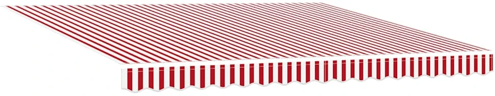 Ištraukiama markizė Raudona ir balta 400 × 350 cm
