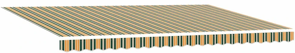 Ištraukiama markizė Žalia 500 × 300 cm Poliesteris ir Metalas