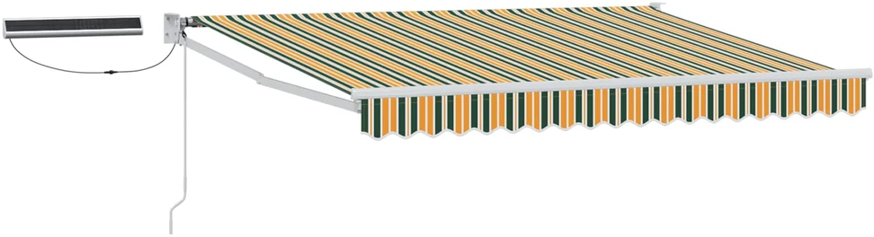 Elektrinė ištraukiama pavėsinė Žalia, Geltona, Balta 3 x 2,5 m