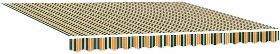 Ištraukiama markizė Žalia ir geltona 400 × 350 cm