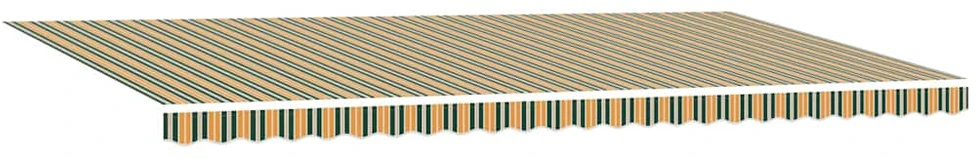 Ištraukiama markizė Žalia ir geltona 600 × 300 cm