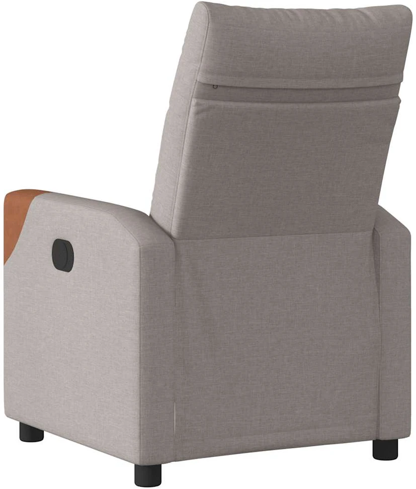 Fotelis Elektrinis atlošiamas krėslas, taupe spalvos, audinys