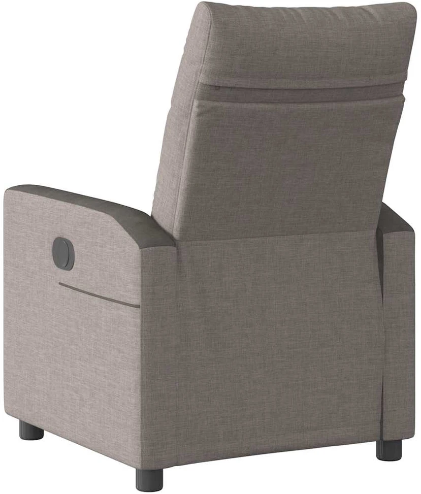 Fotelis Elektrinis atlošiamas krėslas, taupe spalvos, audinys