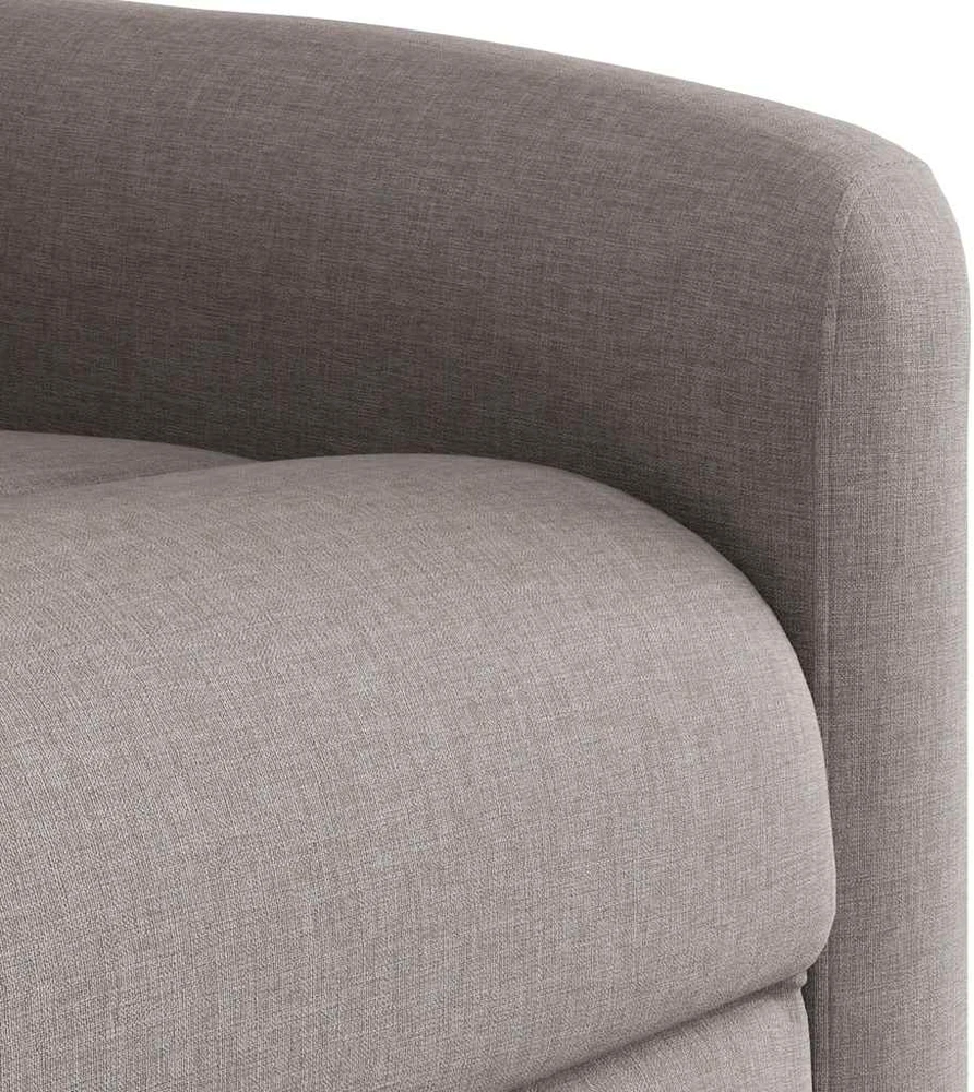 Fotelis Elektrinis atlošiamas krėslas, taupe spalvos, audinys