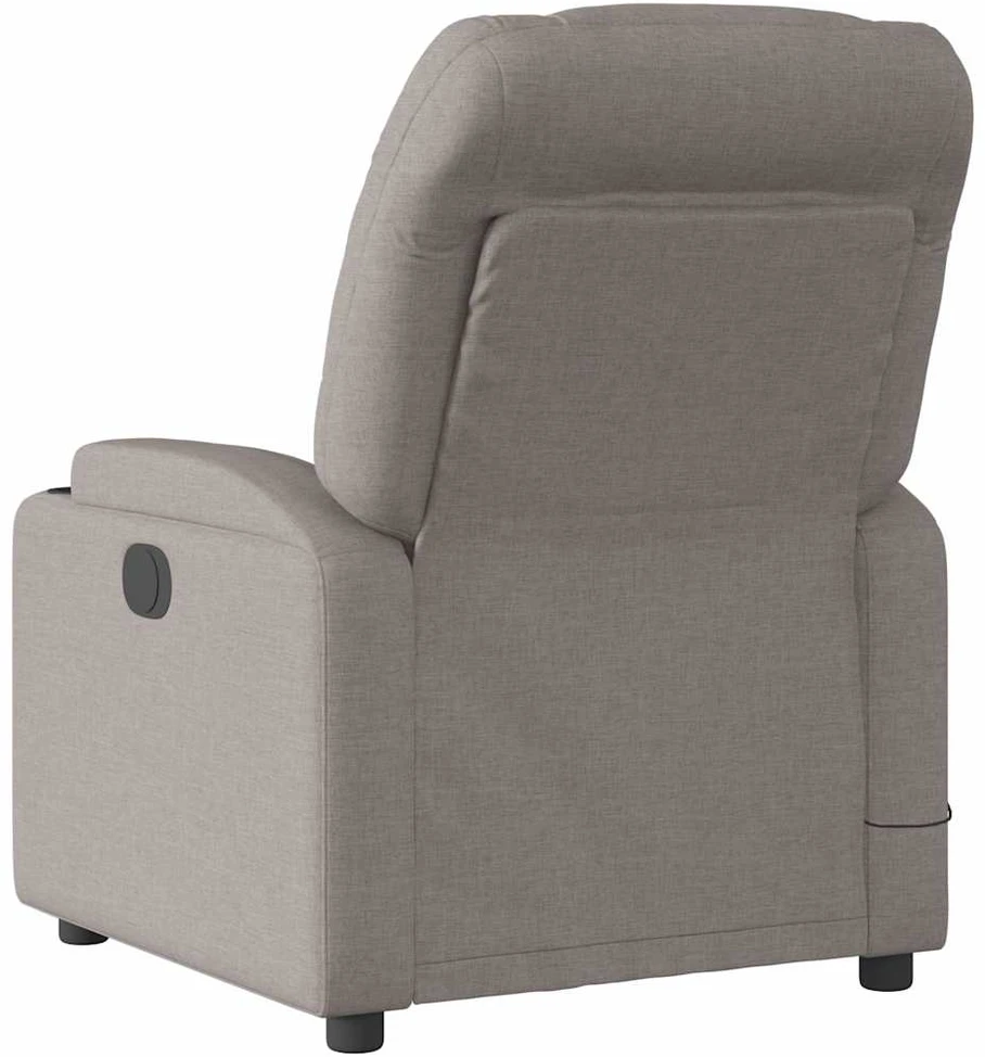 Fotelis Elektrinis atlošiamas masažinis krėslas, taupe, audinys
