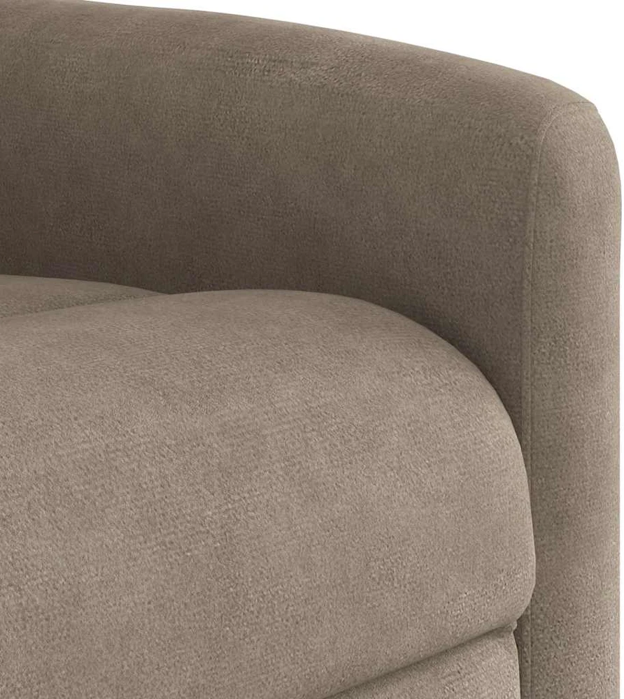 Fotelis Elektrinis masažinis krėslas, taupe, mikropluošto audinys