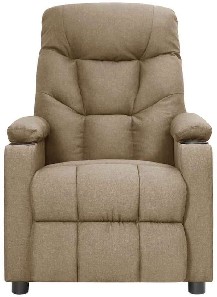Elektrinis masažinis krėslas, taupe spalvos, audinys