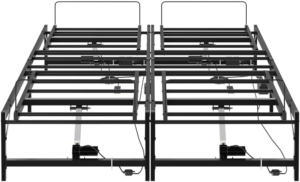 Lova Elektrinis reguliuojamas lovos rėmas Juoda 140 x 200 cm Plienas