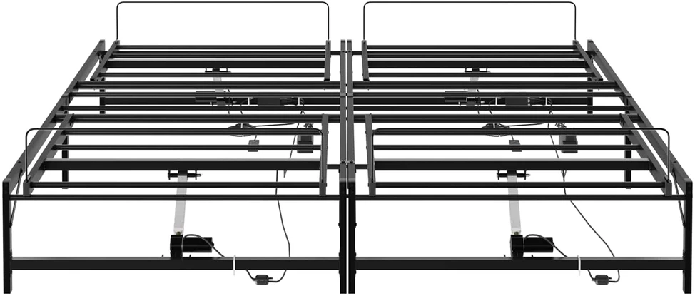 Lova Elektrinis reguliuojamas lovos rėmas Juoda 180 x 200 cm Plienas