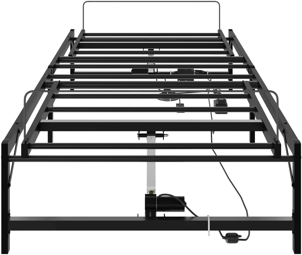 Lova Elektrinis reguliuojamas lovos rėmas Juoda 107 x 200 cm Plienas