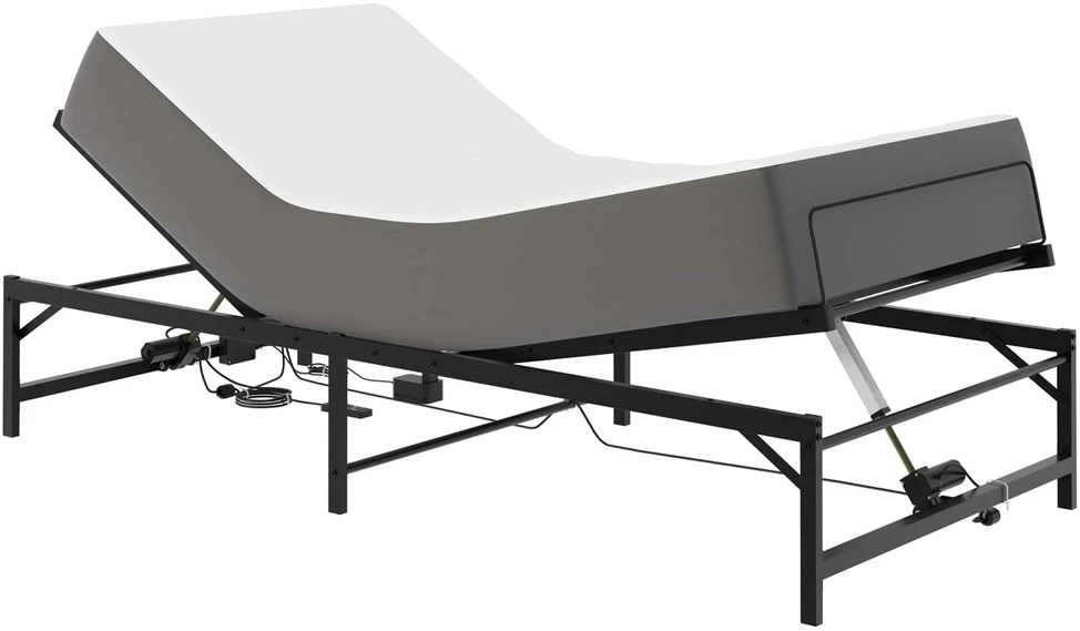 Lova Elektrinis reguliuojamas lovos rėmas Juoda 107 x 200 cm Plienas
