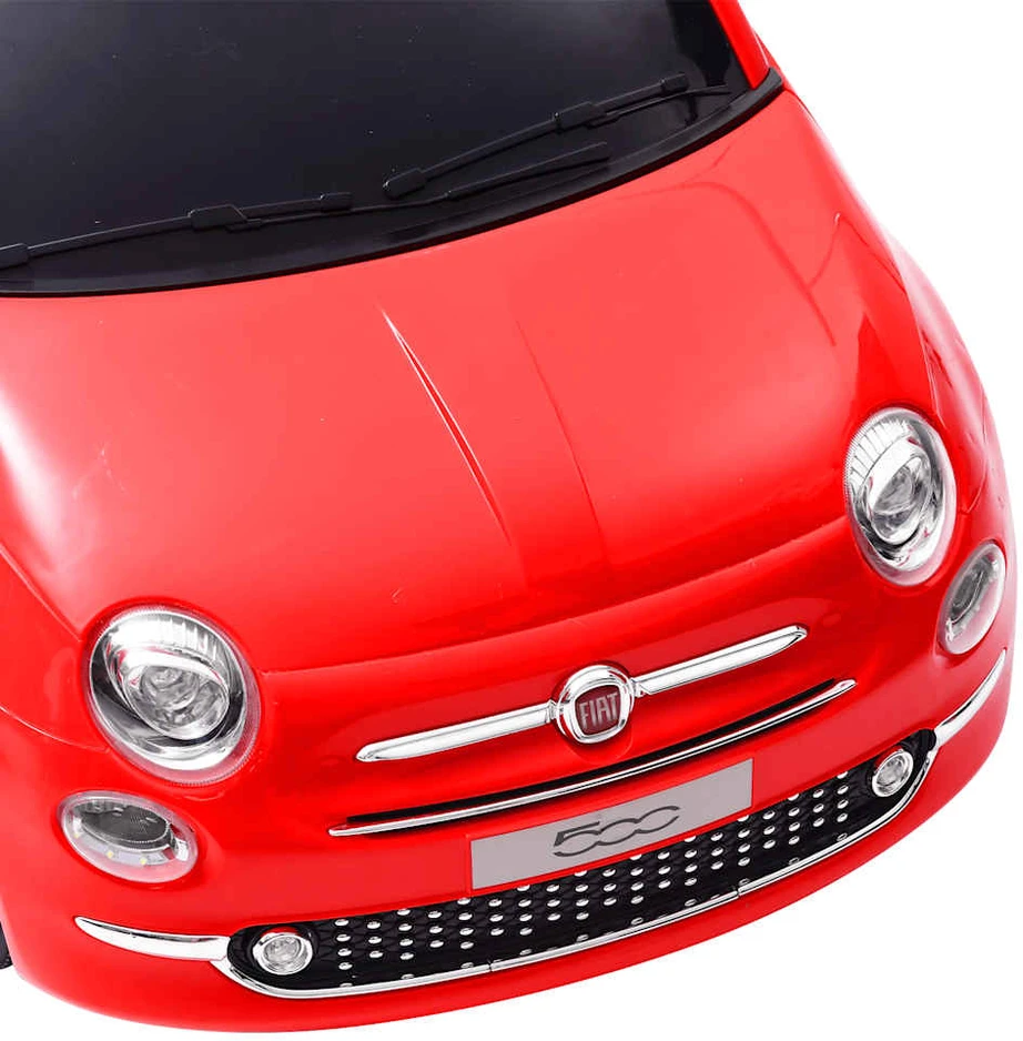Elektrinis vaikiškas automobilis Fiat 500, raudonos spalvos