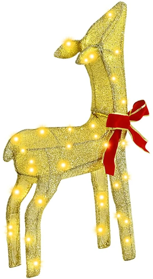 Elnių Šeima 3 vnt. 300 LED Šilta balta 68 x 26 x 127 cm Audinys
