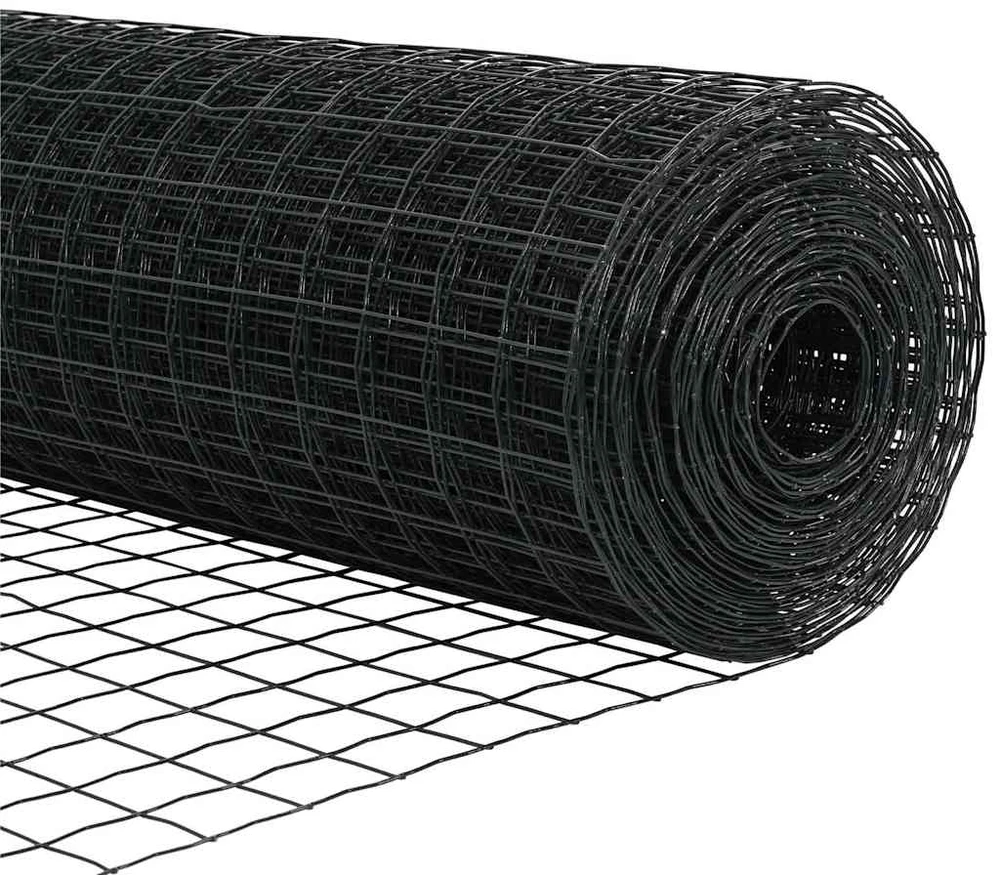 Euro tvora 1 x 10 m PVC padengta geležis Pilka