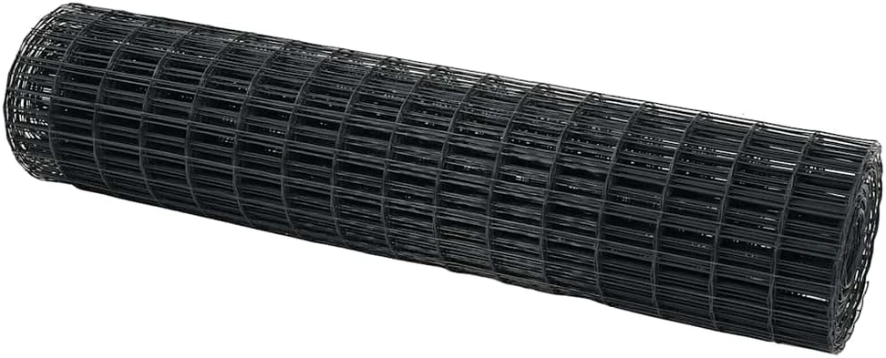 Euro tvora 1 x 25 m PVC padengta geležis Pilka
