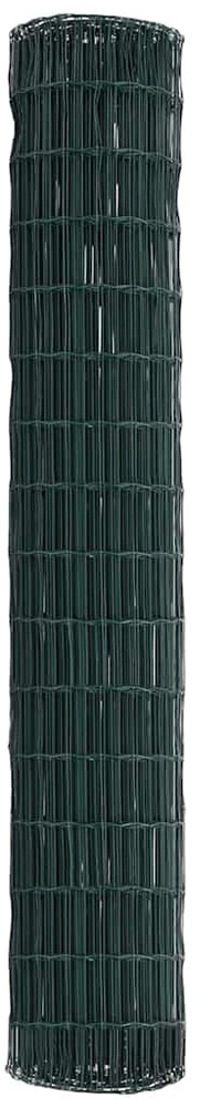 Euro tvora 1,6 x 10 m PVC padengta geležis Žalia