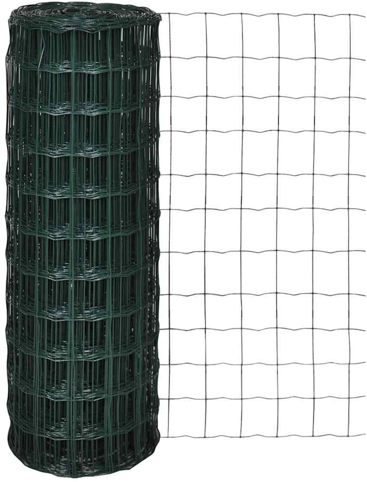 Euro tvoros komplektas, žalias, 25x0,8m, plienas