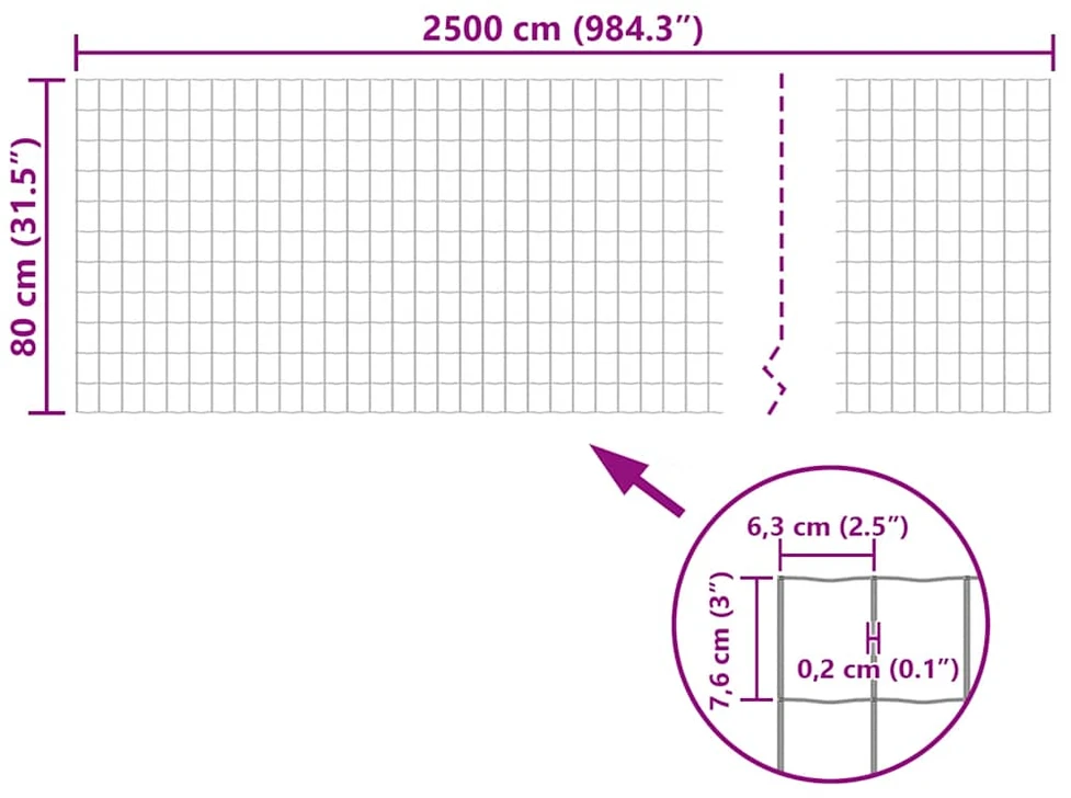 Euro tvoros komplektas, žalias, 25x0,8m, plienas