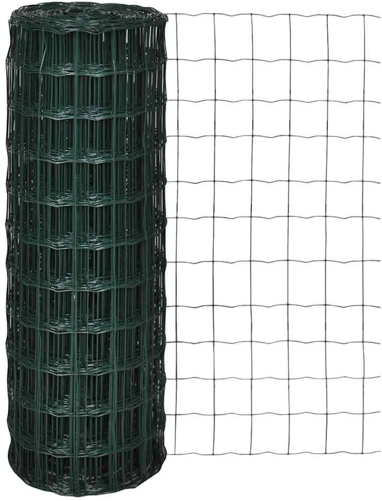 Euro tvoros komplektas, žalias, 25x1m, plienas