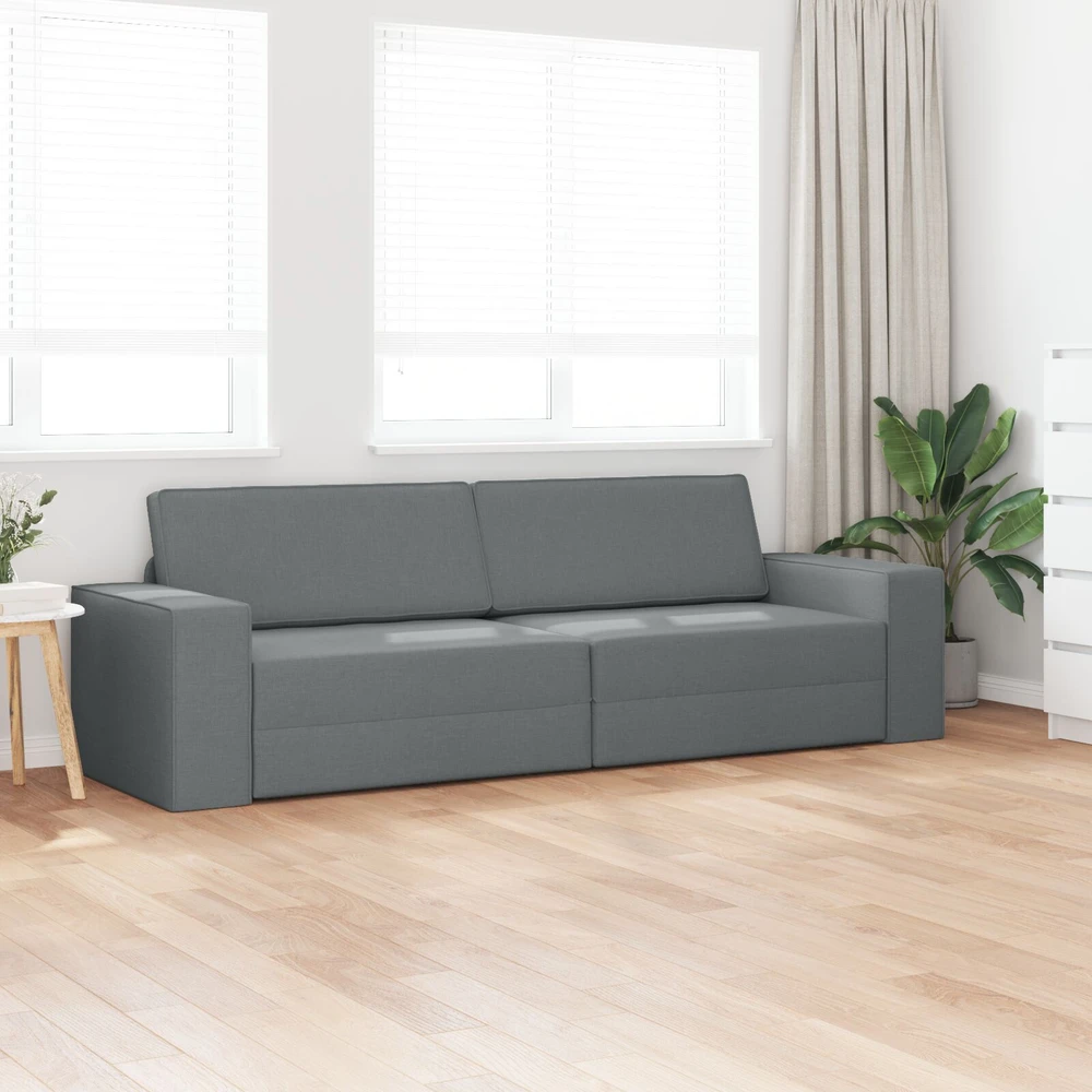 Sofa lova Tamsiai pilka 245 x 78 x 77 cm audinys