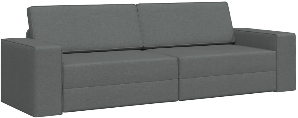 Sofa lova Tamsiai pilka 245 x 78 x 77 cm audinys