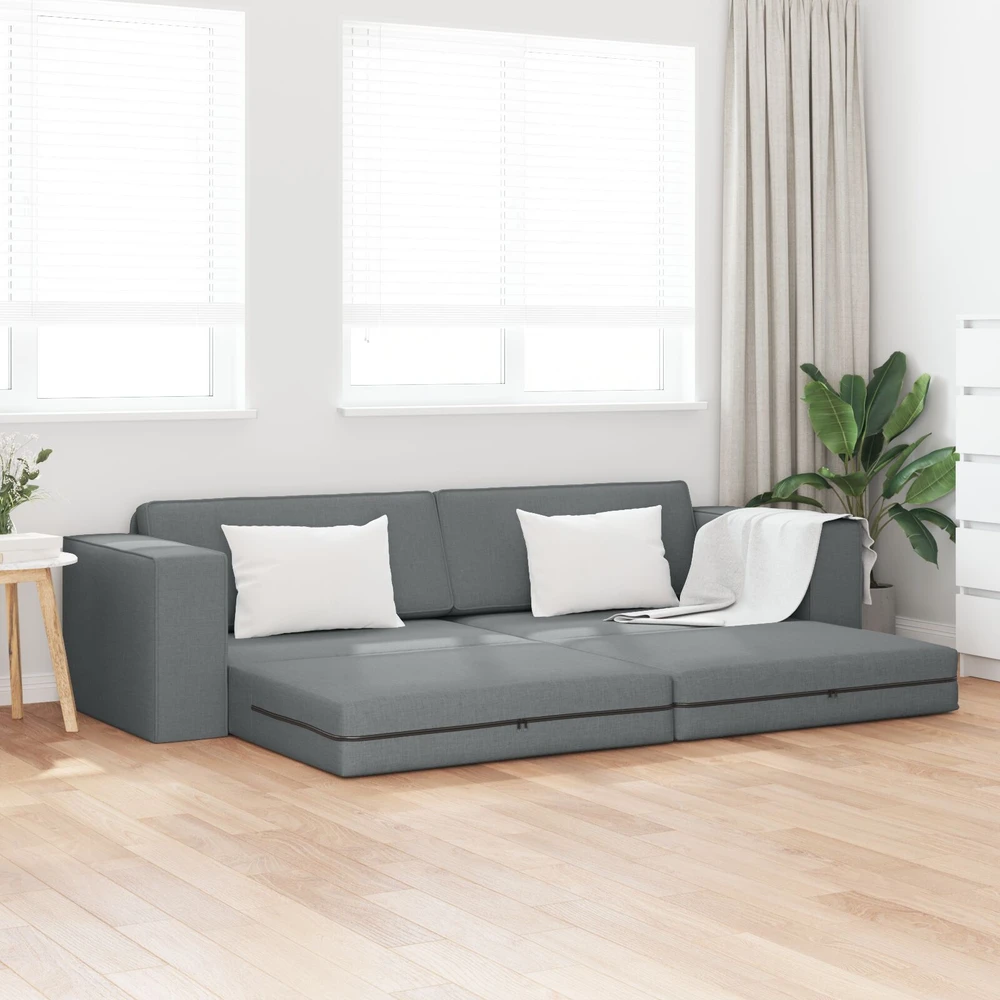 Sofa lova Tamsiai pilka 245 x 78 x 77 cm audinys