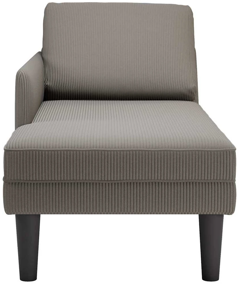 Sofa Chaise Lounge su pagalvės šviesiai pilku velveto audiniu