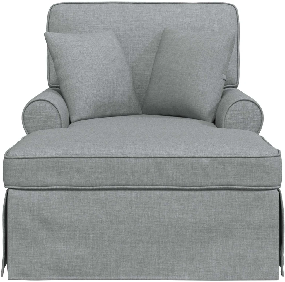 Sofa Faina su sijonu 3 vnt. Šviesiai pilka audinys 91 x 157 x 91 cm
