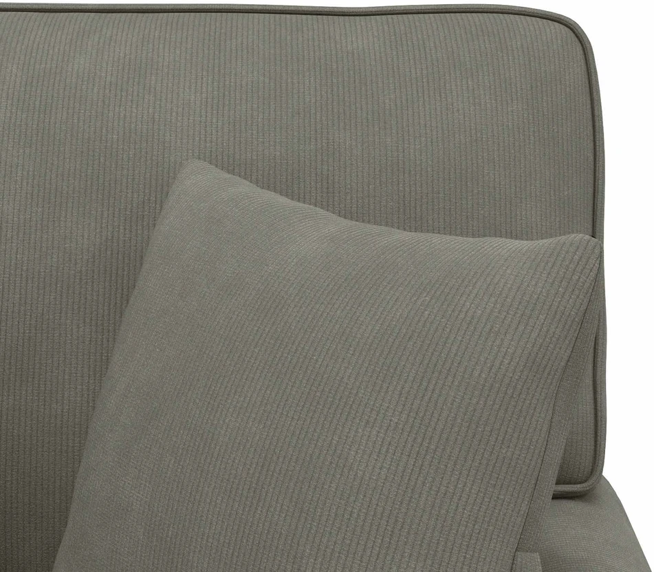 Sofa Faina su sijonu 3 vnt. Šviesiai pilka Kordūrinis audinys