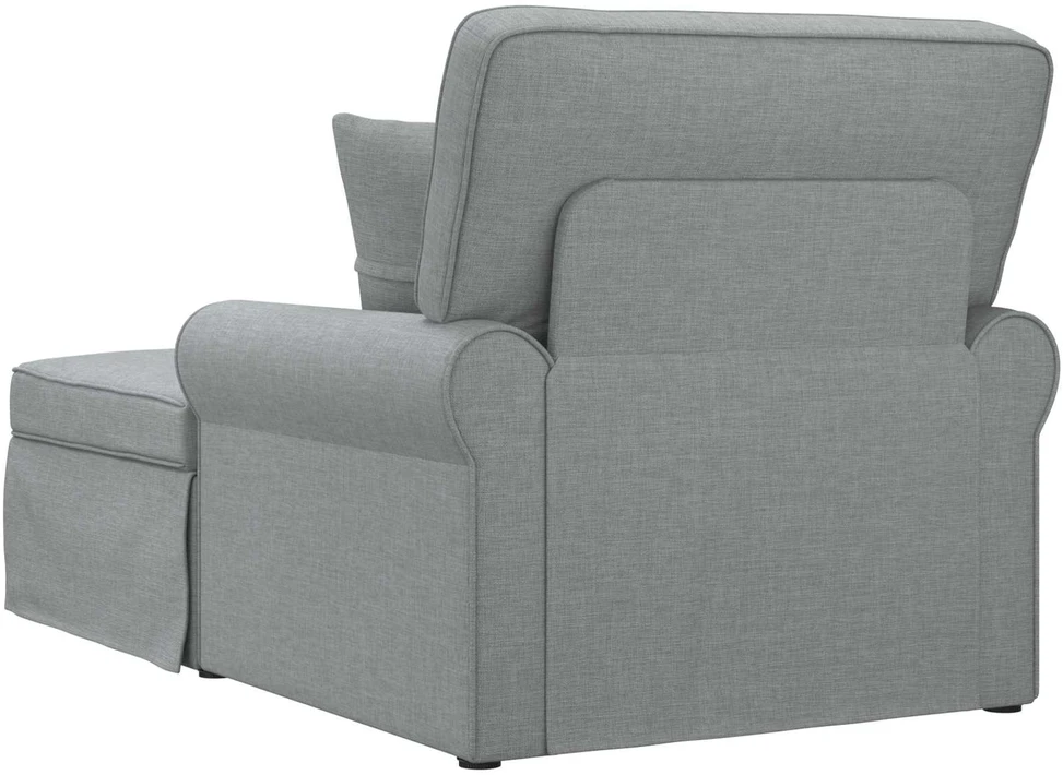 Sofa Faina su sijonu 3 vnt. Šviesiai pilka audinys 91 x 157 x 91 cm