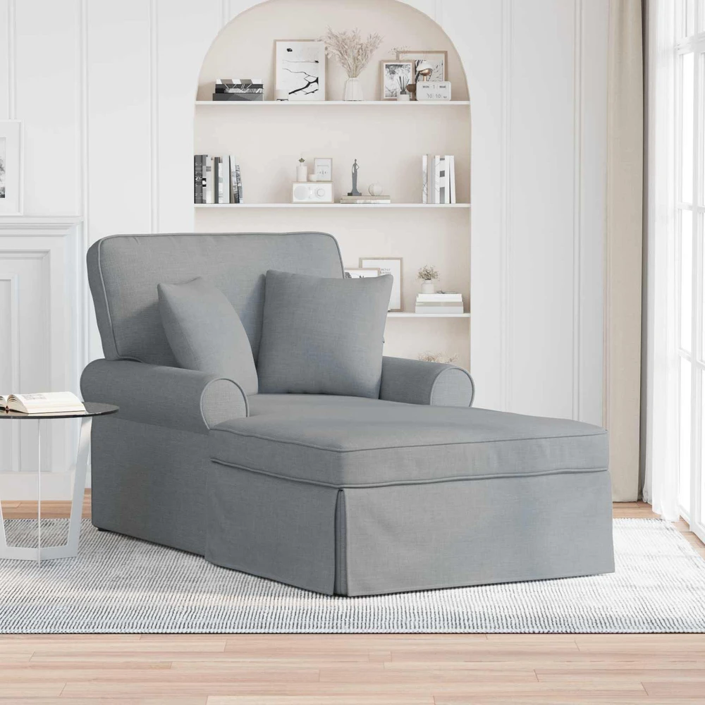 Sofa Faina su sijonu 3 vnt. Šviesiai pilka audinys 91 x 157 x 91 cm