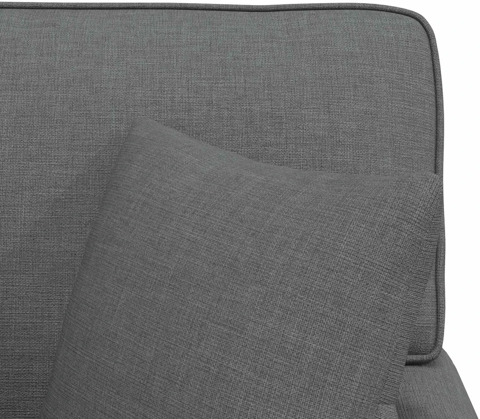 Sofa Faina su sijonu 3 vnt. Tamsiai pilka audinys 91 x 157 x 91 cm
