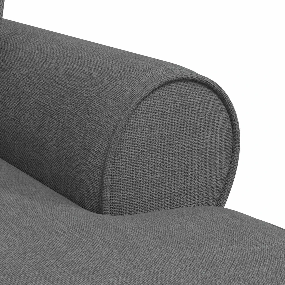 Sofa Faina su sijonu 3 vnt. Tamsiai pilka audinys 91 x 157 x 91 cm