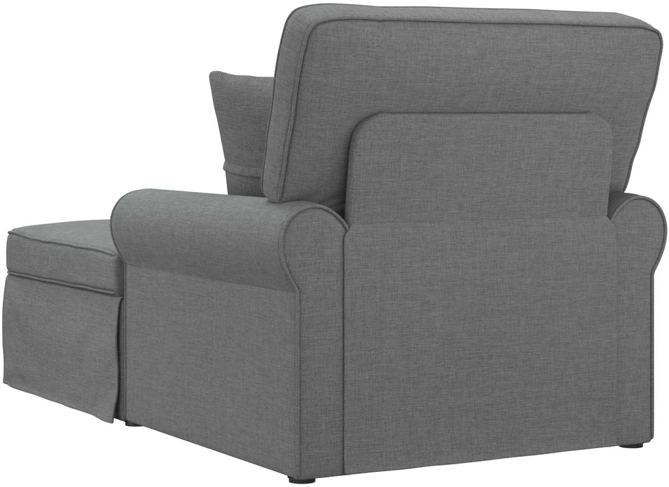 Sofa Faina su sijonu 3 vnt. Tamsiai pilka audinys 91 x 157 x 91 cm