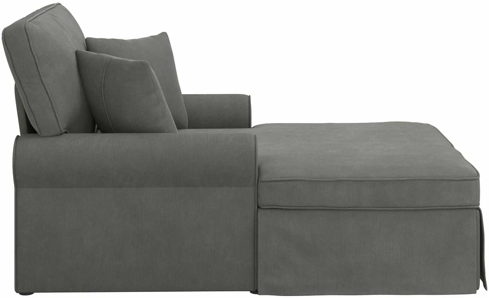 Sofa Faina su sijonu 3 vnt. Tamsiai pilka Kordūrinis audinys